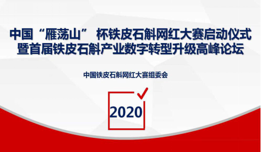 中國“雁蕩山”杯鐵皮石斛網(wǎng)紅大賽啟動儀式暨鐵皮石斛產(chǎn)業(yè)數(shù)字化轉(zhuǎn)型升級高峰論壇順利召開