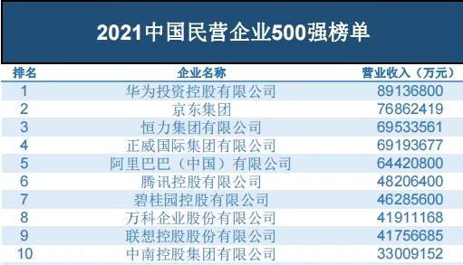 更大 更強！從中國民營企業(yè)500強榜單看突破