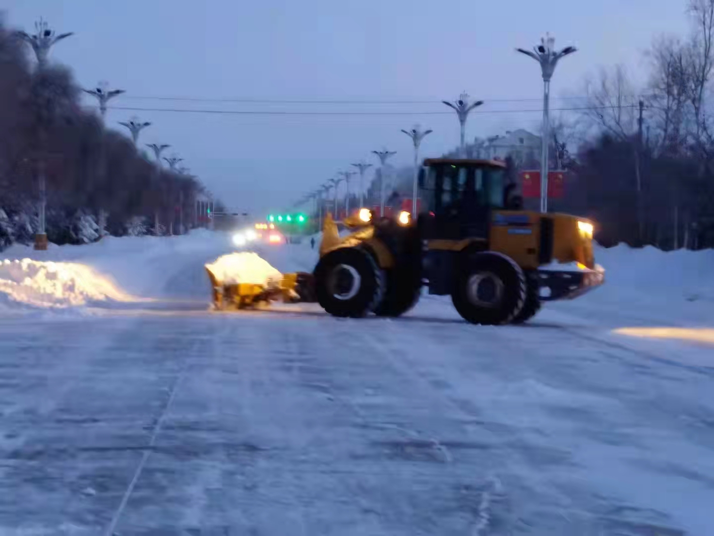 前進農場有限公司黨員清雪沖在前 為群眾辦實事暖人心