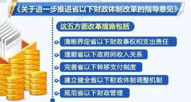 省以下財政體制改革“路線圖”明確，有何看點?