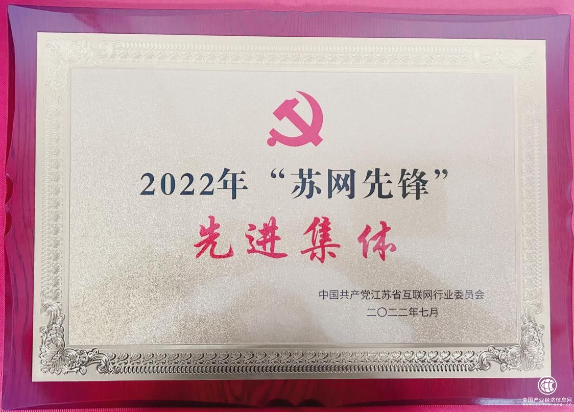 華云數據黨支部榮獲2022年“蘇網先鋒”先進集體