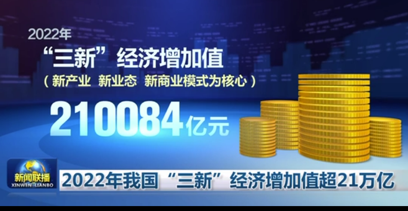 2022年我國(guó)“三新”經(jīng)濟(jì)增加值超21萬(wàn)億